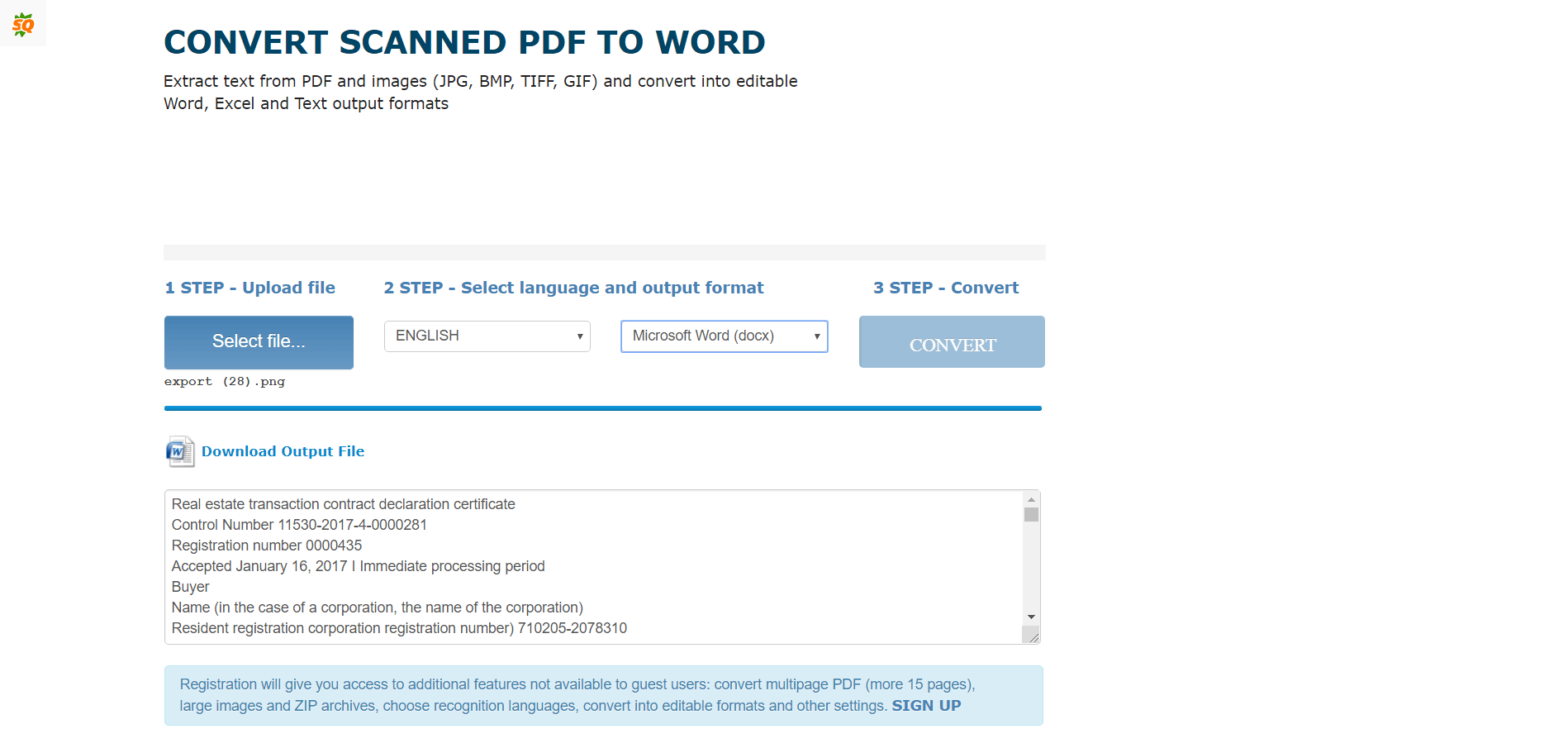 Translating A Scanned Document Or PDF