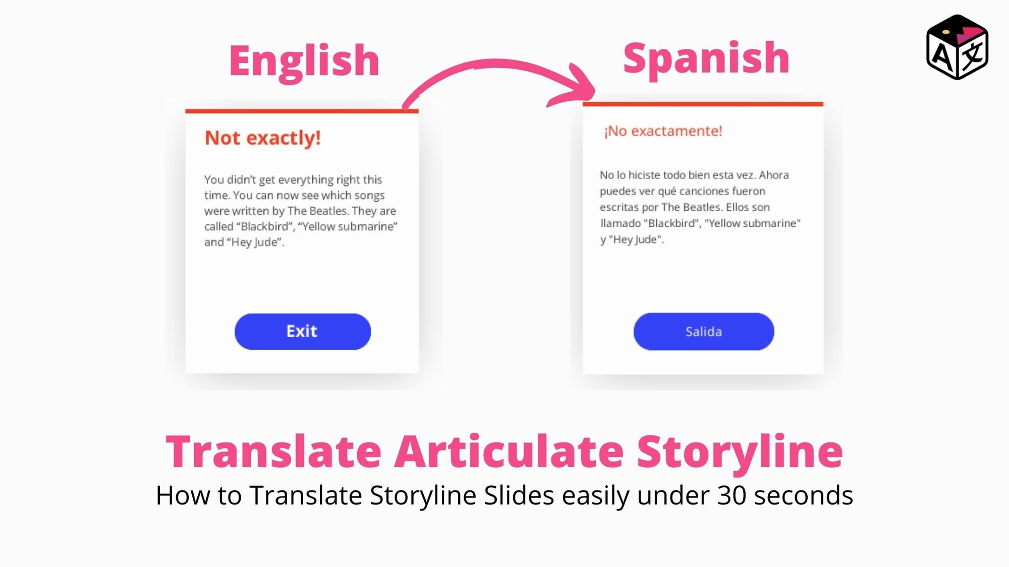 How to Translate Articulate Storyline Training Course | Storyline Learning Course Translation