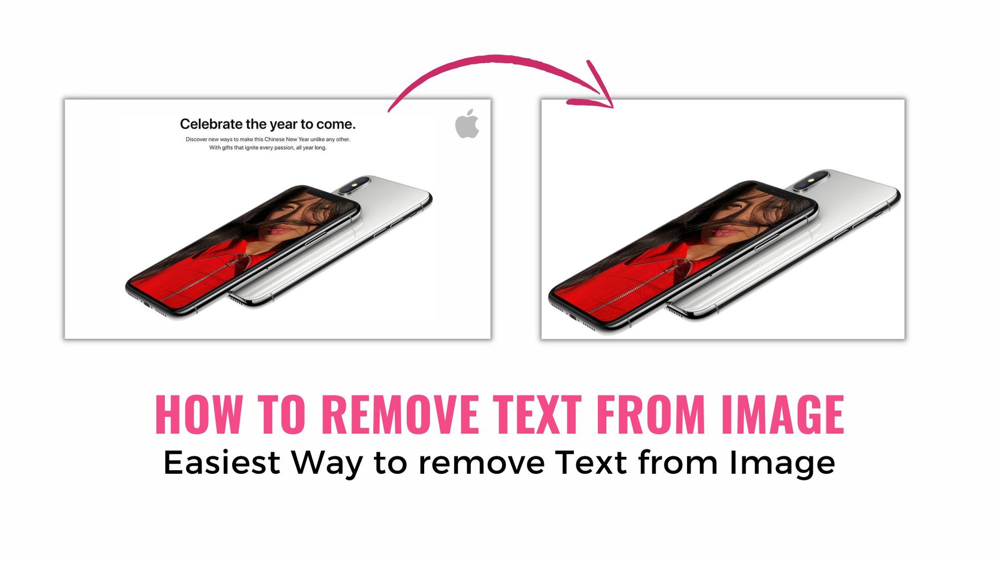 How to remove text in image without Photoshop | Remove Text from Picture